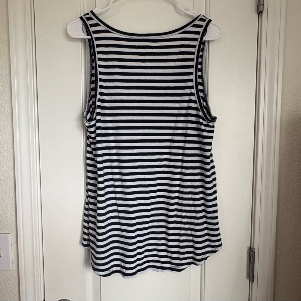 Aerie Women’s Soft Sleep Tank Blue & White Stripe - Size XL - Picture 3 of 5
